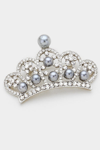 Pearl Crown Pin